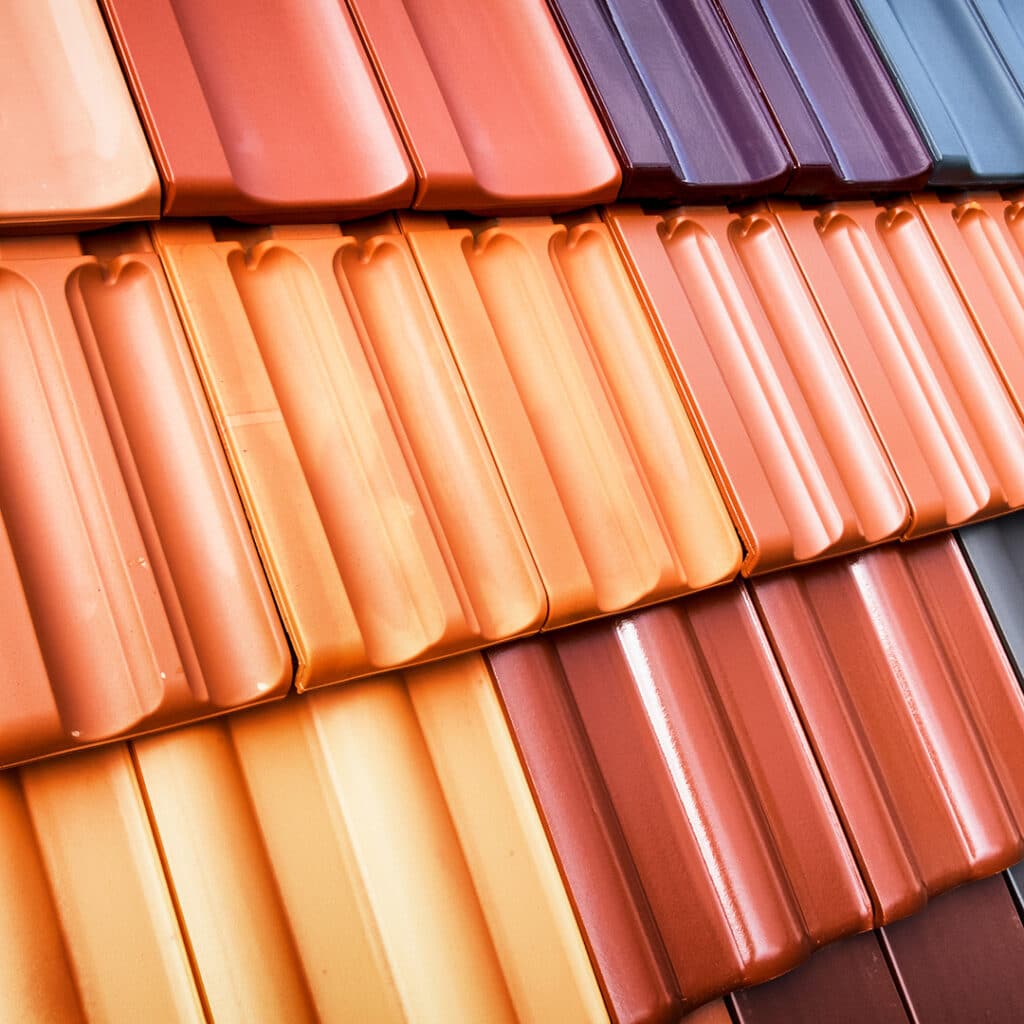 Tiles in different colors