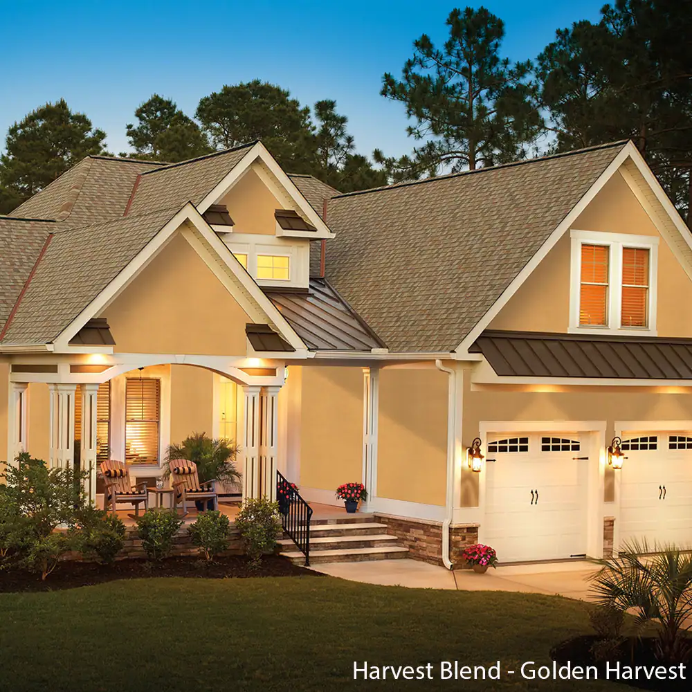 Roof with Timberline American Harvest shingles